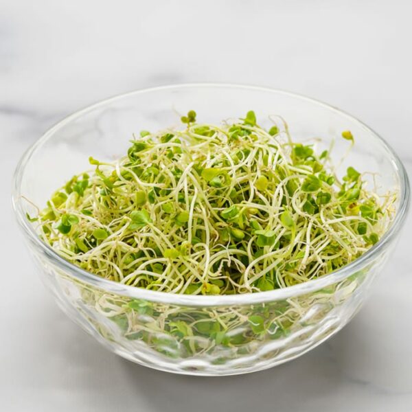 Broccoli Raab Sprouts in a bowl