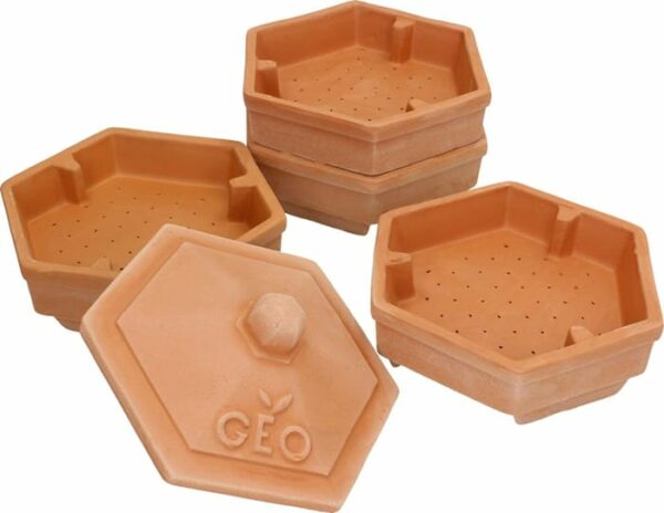 GEO Terracotta Sprouter Tower - with more trays